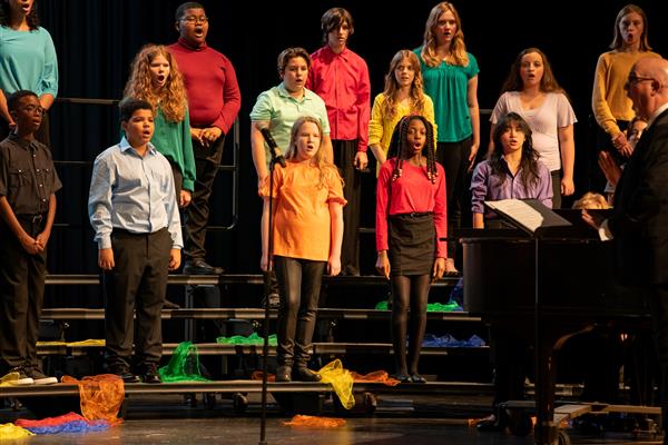 2023 All County Chorus Students Performing